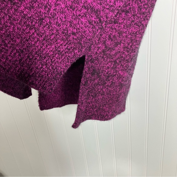 peck and peck Cashmere Sweater Small Purple Black Marled Cozy Warm Women’s - Picture 6 of 7